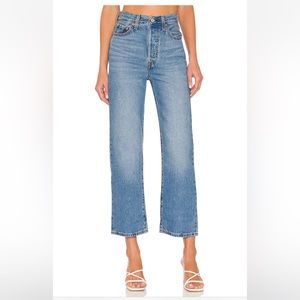 New W/ Tags Levi’s Ribcage Straight Ankle 28X29